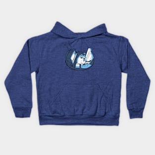 U Playin' Yaself (Blue) Kids Hoodie